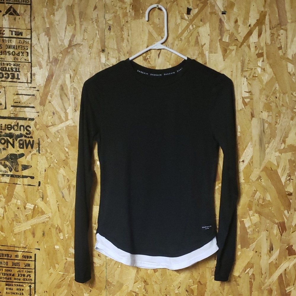 Danskin Black V-Neck Top